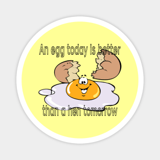 Egg-ceptional Today: Playful Design with a Fun Egg and Inspiring Quote Magnet